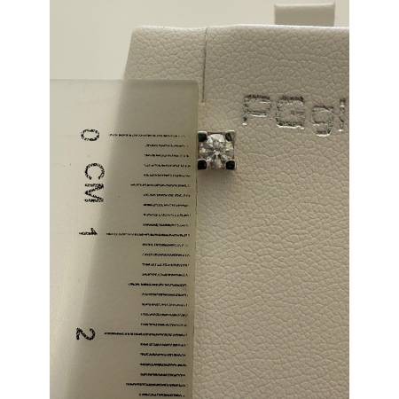 ORECCHINI PG GIOIELLI DIAMANTI Bianchi Punto Luce In ORO BIANCO 18 Karati 750%