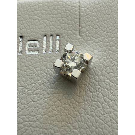 ORECCHINI PG GIOIELLI DIAMANTI Bianchi Punto Luce In ORO BIANCO 18 Karati 750%