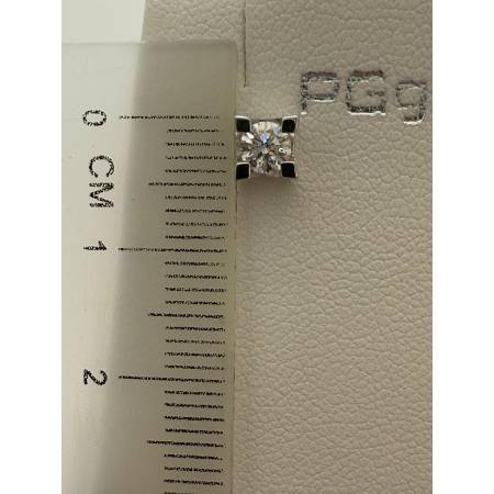 ORECCHINI PG GIOIELLI DIAMANTI Bianchi Punto Luce In ORO BIANCO 18 Karati 750%