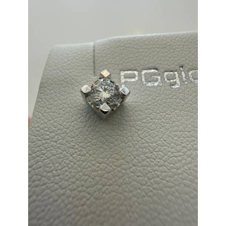 ORECCHINI PG GIOIELLI DIAMANTI Bianchi Punto Luce In ORO BIANCO 18 Karati 750%