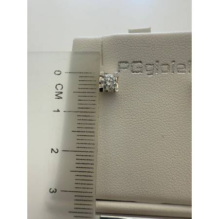 ORECCHINI PG GIOIELLI DIAMANTI Bianchi Punto Luce In ORO BIANCO 18 Karati 750%
