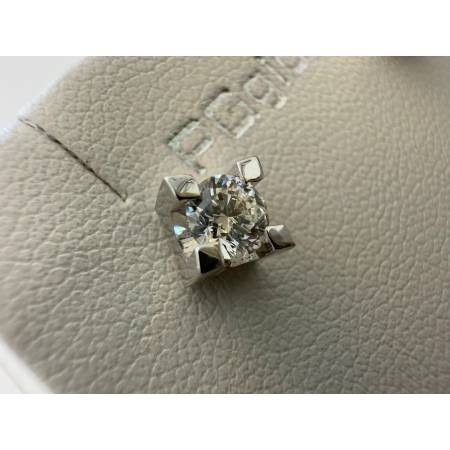 ORECCHINI PG GIOIELLI DIAMANTI 0,60 Ct Punto Luce In ORO BIANCO 18 Karati 750%