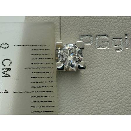 ORECCHINI PG GIOIELLI DIAMANTI 0,80 Ct Punto Luce In ORO BIANCO 18 Karati 750%