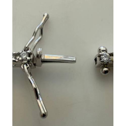 COLLANA TENNIS In Oro Bianco 18 Kt...