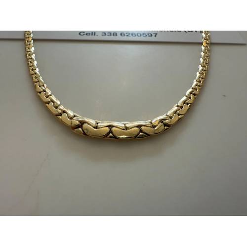 COLLANA In ORO GIALLO 18 Karati 750%...