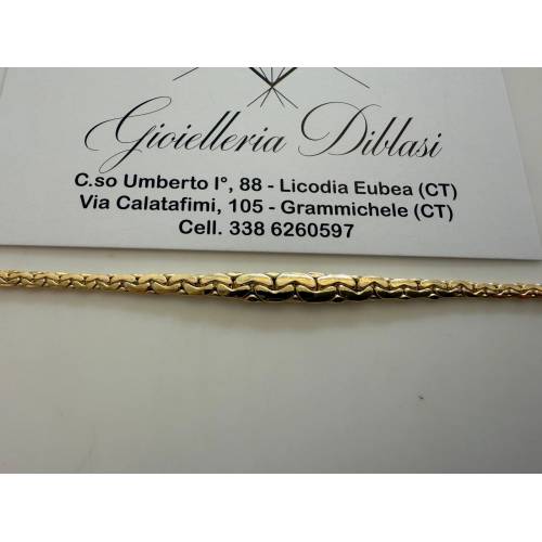 COLLANA In ORO GIALLO 18 Karati 750%...