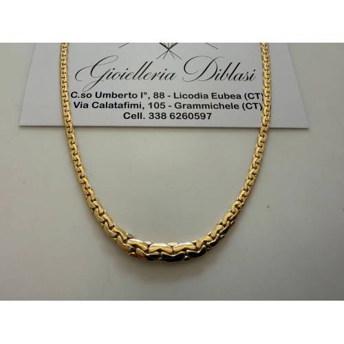 COLLANA In ORO GIALLO 18 Karati 750%...