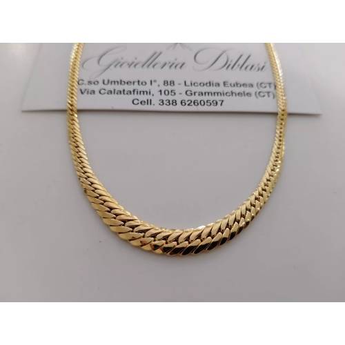 COLLANA ORO GIALLO 18 Kt 750% Donna...