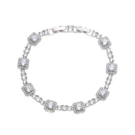 BRACCIALE Da OTTAVIANI Donna In OTTONE Placcato Argentato Con Zirconi 501122B