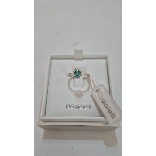 ANELLO Con SMERALDO E DIAMANTI ORO...