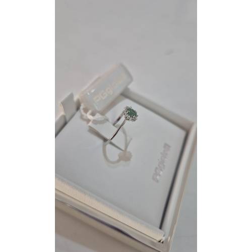 ANELLO Con SMERALDO E DIAMANTI ORO...
