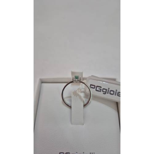 ANELLO Con SMERALDO E DIAMANTI ORO...