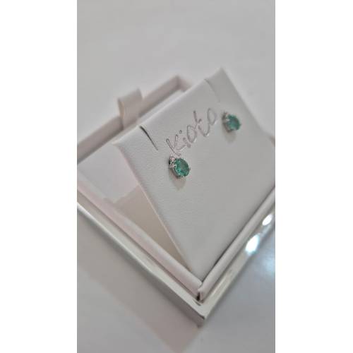 ORECCHINI Donna KIOTO Con SMERALDO E...