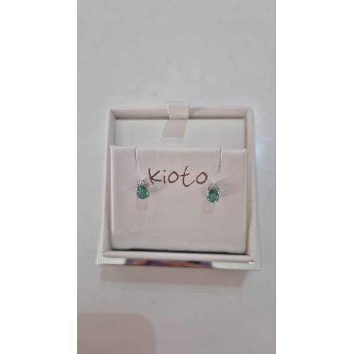 ORECCHINI Donna KIOTO Con SMERALDO E...