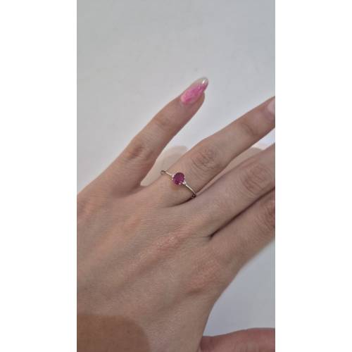 ANELLO KIOTO Solitario Con RUBINO...