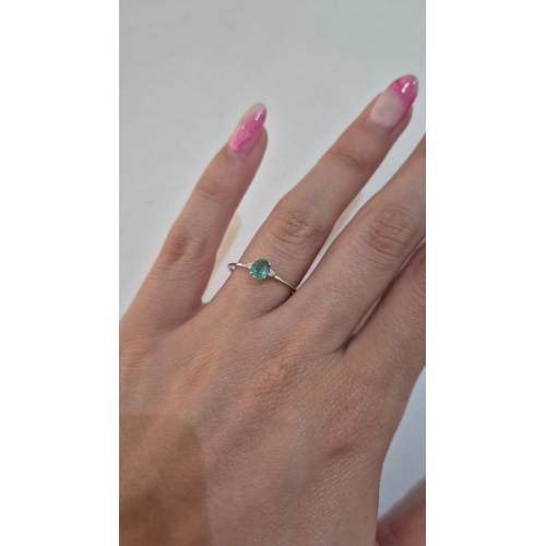 ANELLO KIOTO Solitario Con SMERALDO...