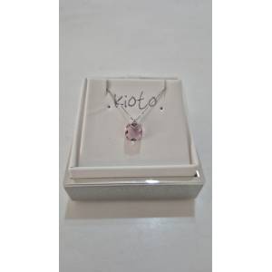 COLLANA KIOTO QUARZO ROSA E...