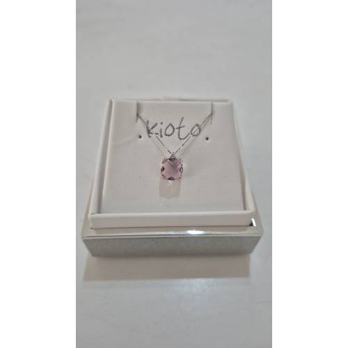 COLLANA KIOTO QUARZO ROSA E DIAMANTE...