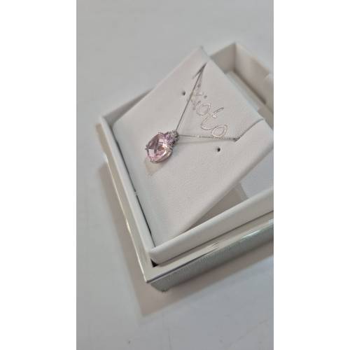 COLLANA KIOTO QUARZO ROSA E DIAMANTE...