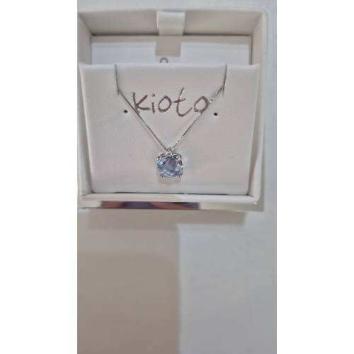 COLLANA KIOTO QUARZO AZZURRO DIAMANTE...