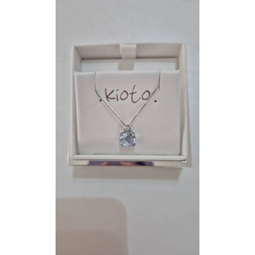 COLLANA KIOTO QUARZO AZZURRO DIAMANTE...