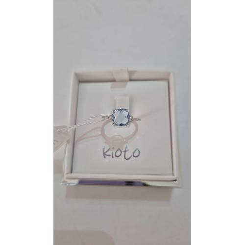 ANELLO KIOTO Solitario Con QUARZO...