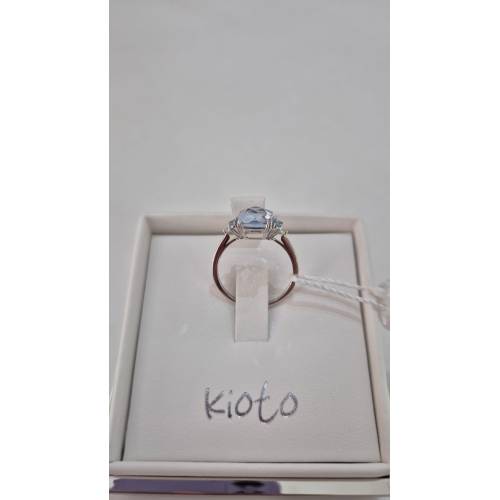 ANELLO KIOTO Solitario Con QUARZO...