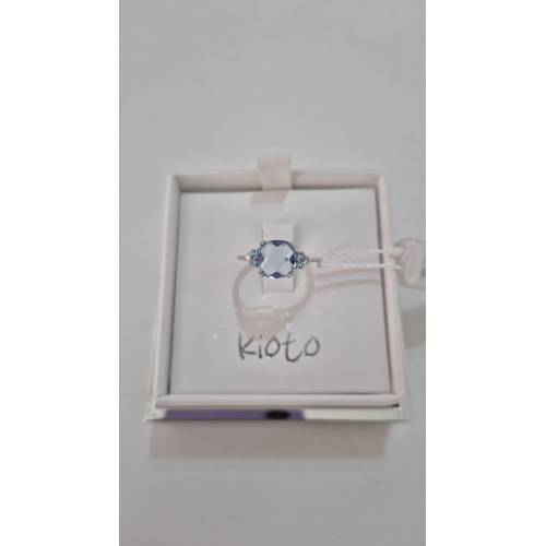 ANELLO KIOTO Solitario Con QUARZO...