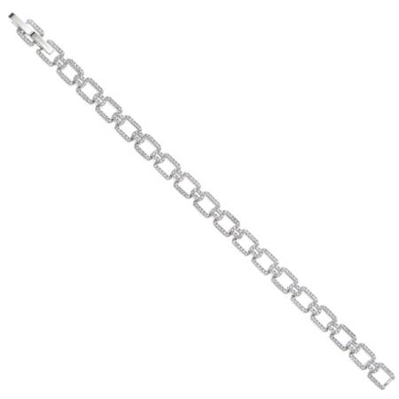 BRACCIALE Da OTTAVIANI Donna In OTTONE Placcato Argentato Con Zirconi 501123B