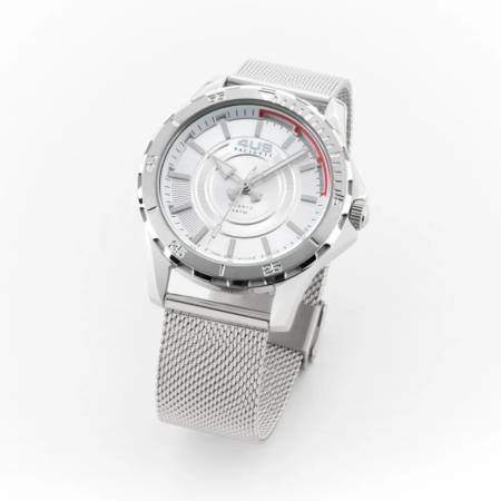 OROLOGIO CESARE PACIOTTI 4US Uomo In Acciaio Argento Con Maglia Milano T4LS383