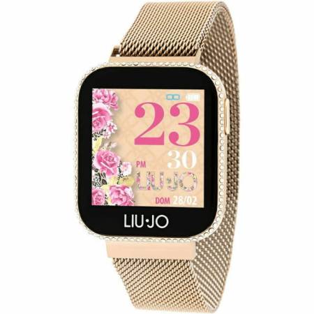OROLOGIO SMARTWATCH LIU JO LUXURY Acciaio Rosato Rose Gold Maglia Milano SWLJ011