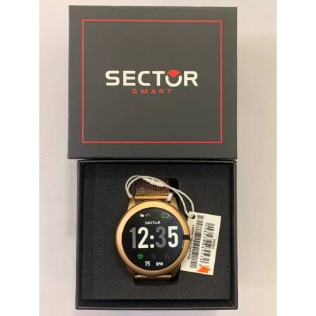 SECTOR SMARTWATCH Orologio In Acciaio Gold Rose Rosato Maglia Milano R3251545501