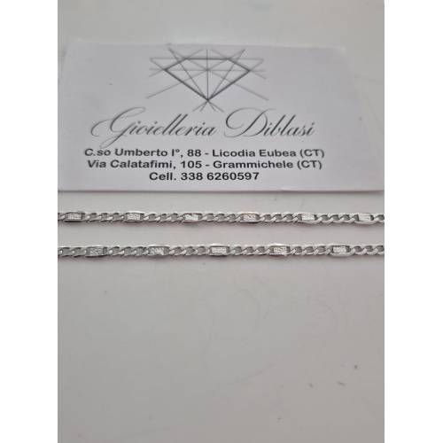 COLLANA ORO BIANCO 18 Karati 750%...