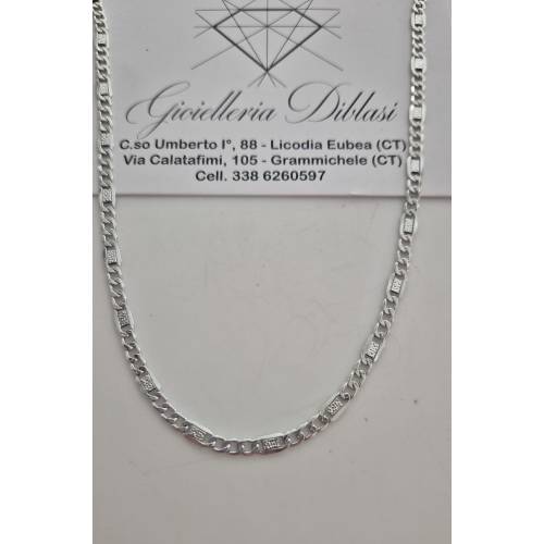 COLLANA ORO BIANCO 18 Karati 750%...