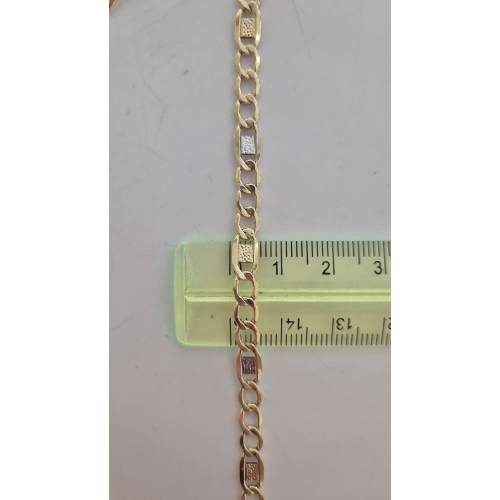 COLLANA In ORO Bicolore GIALLO E...