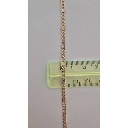 COLLANA ORO GIALLO BIANCO ROSSO 18 Kt...