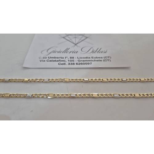 COLLANA In ORO GIALLO BIANCO 18...