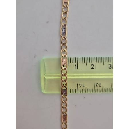 COLLANA ORO GIALLO BIANCO ROSSO 18 Kt 750% Uomo Donna CATENA Girocollo Collier