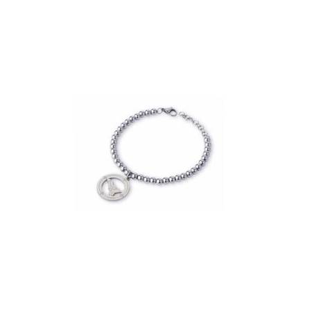 BRACCIALE CAMURRIA Donna Pallinato SICILIA BEDDA Acciaio Argentato CJ.BR32T.3B