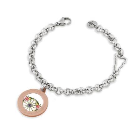 BRACCIALE CAMURRIA Donna Rolò U ROSA In Acciaio Argentato Rose Gold CJ.BR22S.12