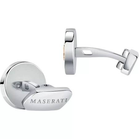 GEMELLI MASERATI Polsini Da Uomo In Acciaio JEWELS Argento E Oro Rosa JM121ATK14