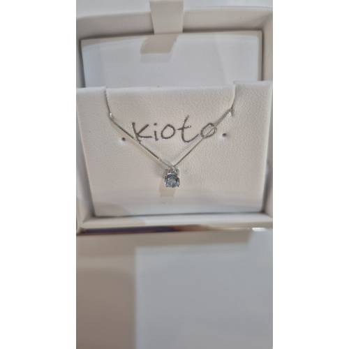 COLLANA ACQUAMARINA E DIAMANTE KIOTO...