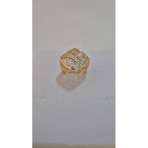 ANELLO Donna ORO Bicolore 18 Karati...