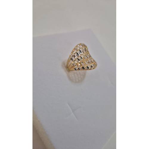 ANELLO Donna ORO Bicolore 18 Karati...