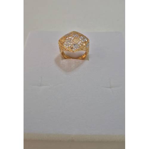 ANELLO Donna ORO Bicolore 18 Karati...