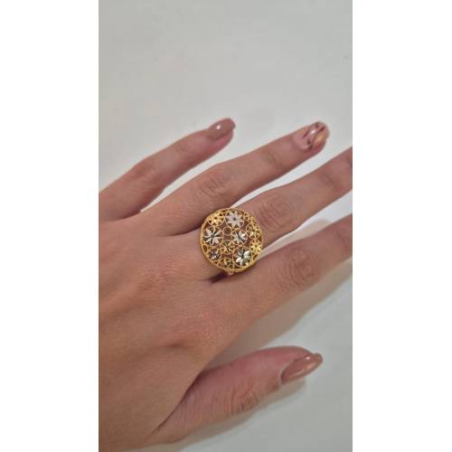 ANELLO Da Donna In ORO Bicolore 18...