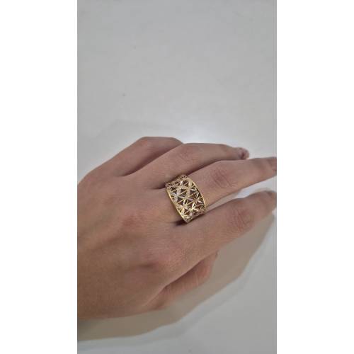 ANELLO Donna ORO Bicolore 18 Karati...