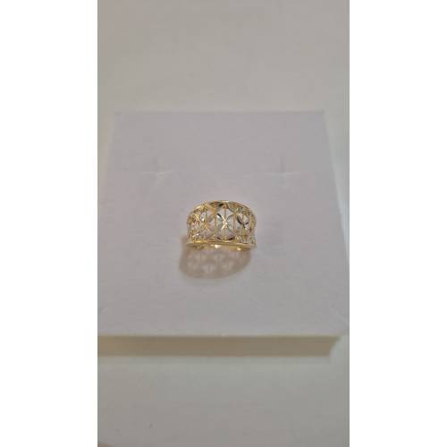 ANELLO Donna ORO Bicolore 18 Karati...