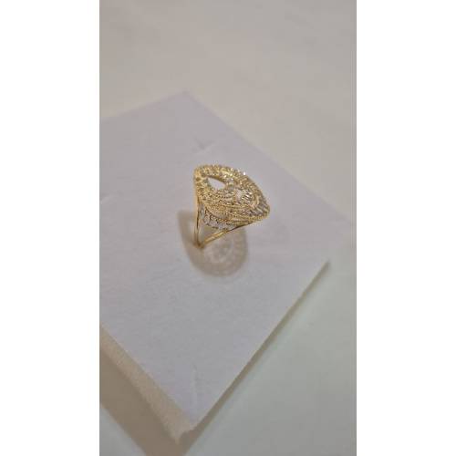 ANELLO Donna ORO Bicolore 18 Karati...