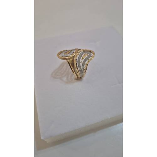 ANELLO Donna ORO Bicolore 18 Karati...